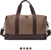 HN®  Vintage reistas | gymtas | sporttas | bruin / zwart / grijs / khaki | unisex