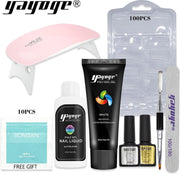 Polygel - Gelnagels Starterspakket - Polygel Starterspakket - Gellak starterspakket - Gel Nagellak - Kunstnagels - UV Lamp - 1 kleuren - 60 ml