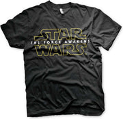 STAR WARS 7 - T-Shirt The force Awakens Logo Black (XL)