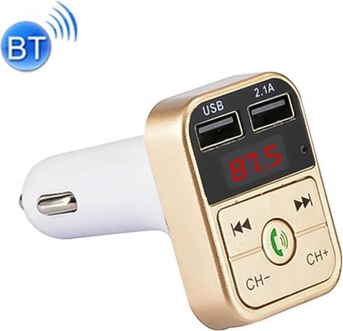 B2 Dual USB Opladen Bluetooth Fm-zender MP3 Muziekspeler Car Kit