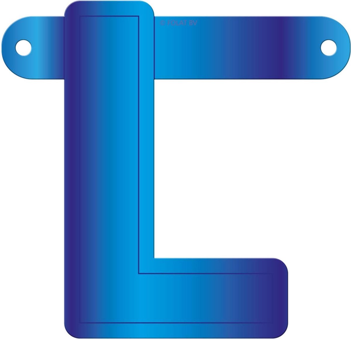 Letterslinger Letter L Blauw 12