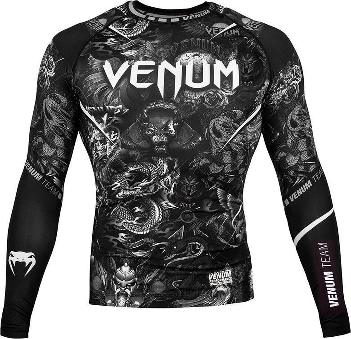 Venum Art Rashguard Long Sleeve - Zwart - XL