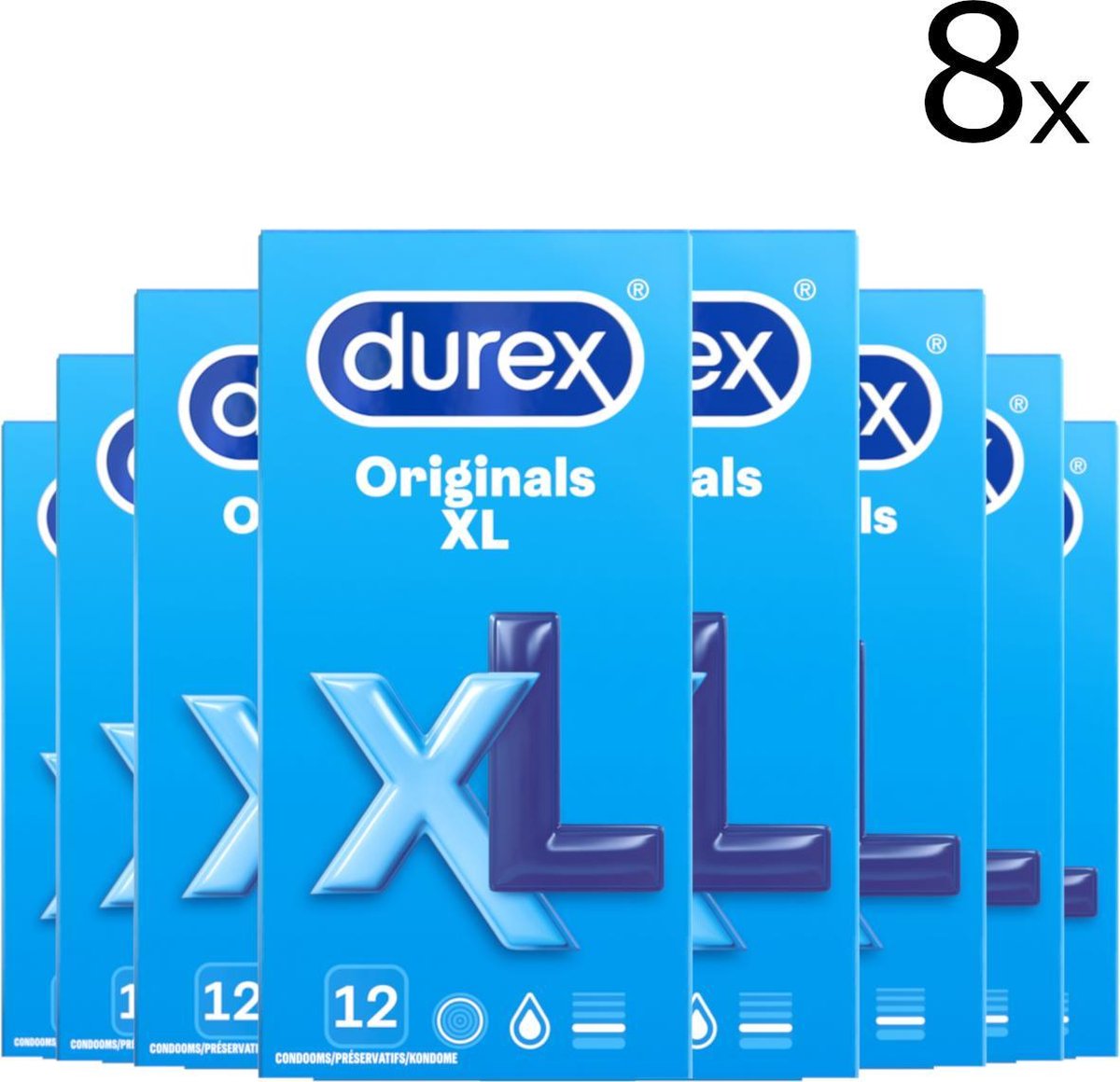 Durex XXL Condooms - 8 x 12 stuks