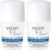 Vichy Deodorant Reactieve huid roller 24 uur - Droog effect- zonder aluminiumzouten - 2x50ml