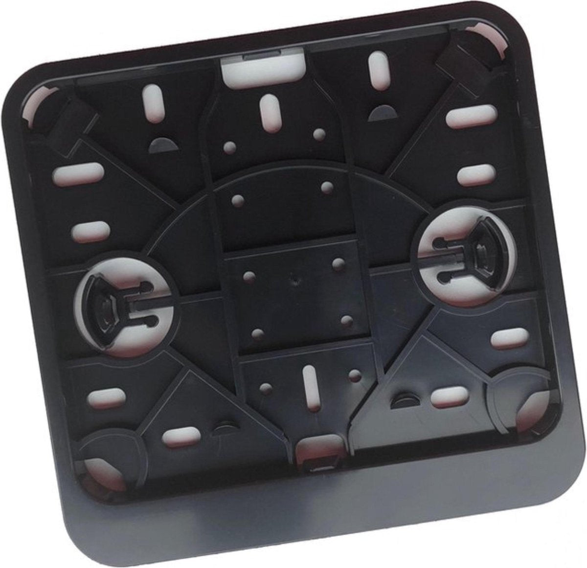 Kentekenplaathouder Scooter / Brommer ZWART ABS voor kentekenplaat 145x125mm NEDERLAND