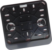 Kentekenplaathouder Scooter / Brommer ZWART ABS voor kentekenplaat 145x125mm NEDERLAND