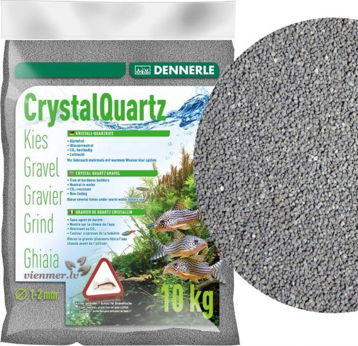 Dennerle Kristal Kwartsgrind Leigrijs