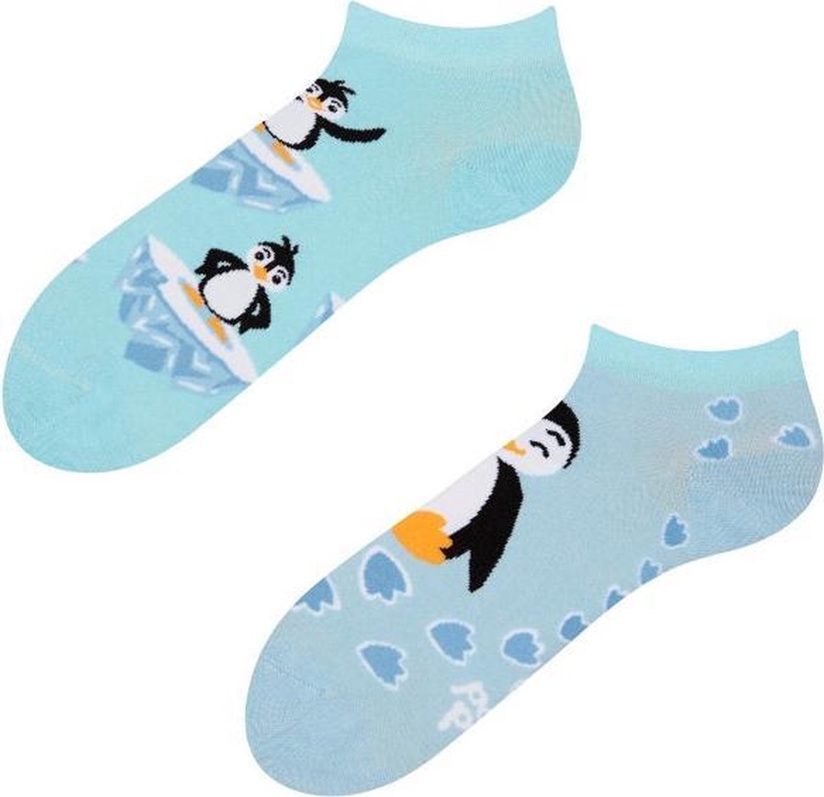 Good Mood Sneaker Sokken - Blije Pinguins - Maat 43-46