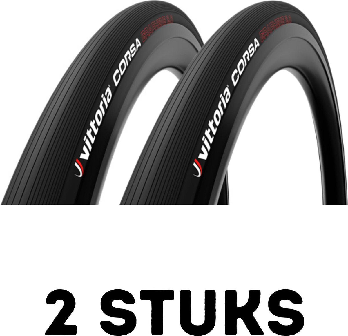 Fietsband - Buitenband - Set van 2 - Tubularband Corsa G+ Isotech 28 x 7/8 (23-622) zwart