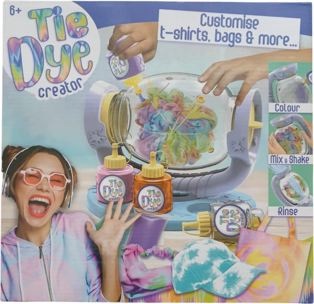 Tie Dye Ontwerpstudio - knutselpakket - volwassenen - kinderen