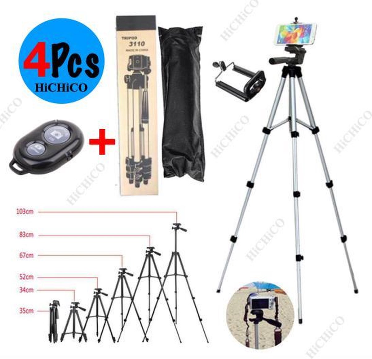 4x Camerastatief