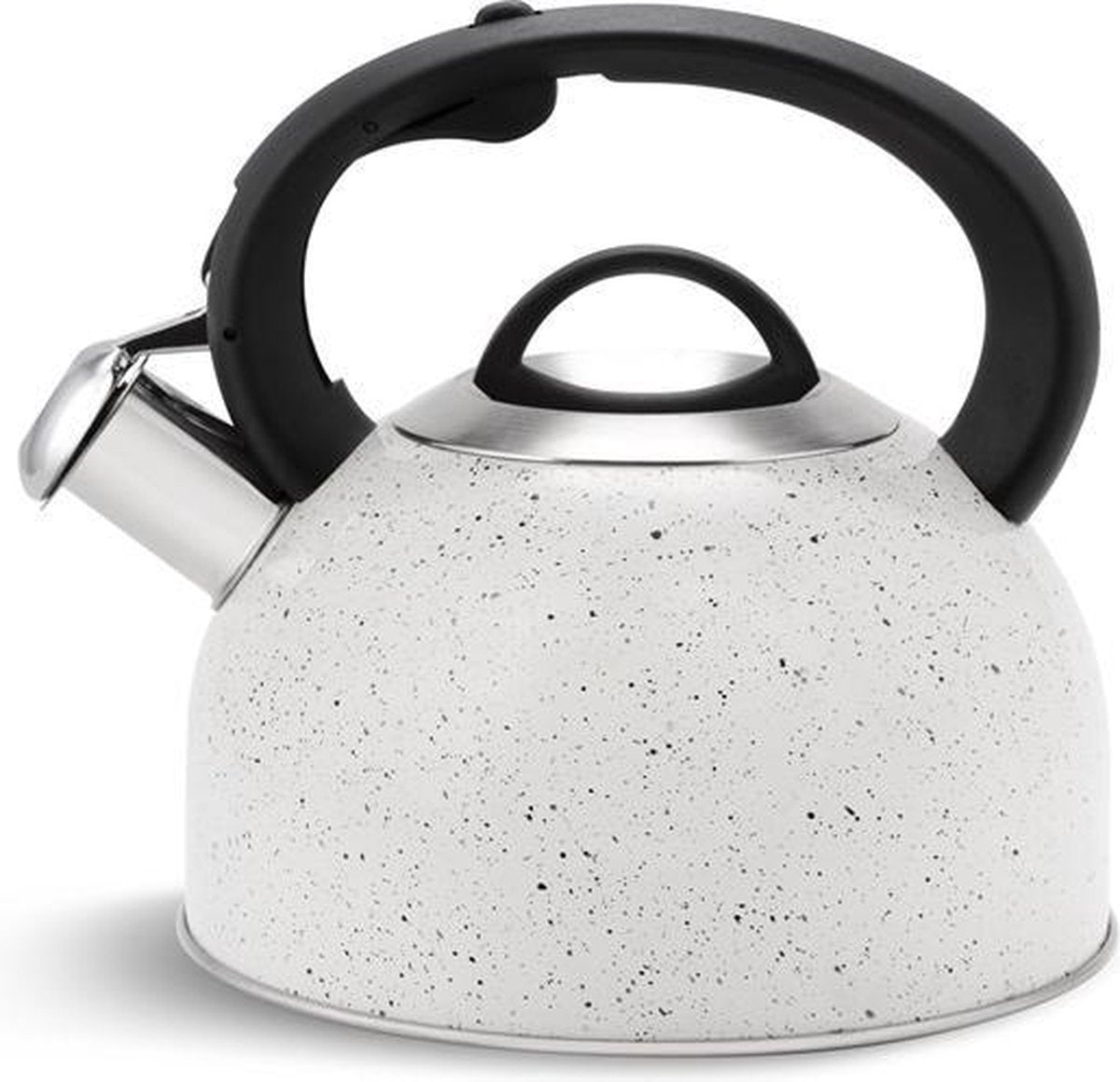 Edënbërg Classic Line - Luxe Fluitketel 2.5 liter - RVS - Wit