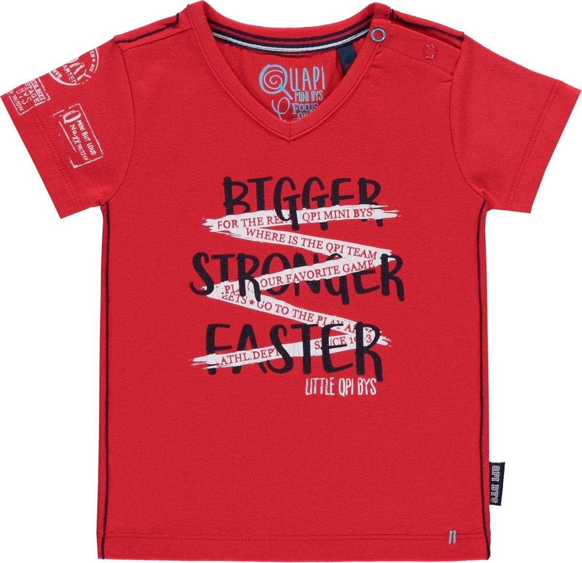 Quapi Mini T-shirtje Rhon - Rood - Maat 62