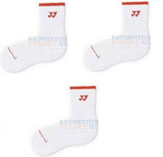 Yonex 9052 Sok 3-pak Badmintonsokken maat S Wit/Rood