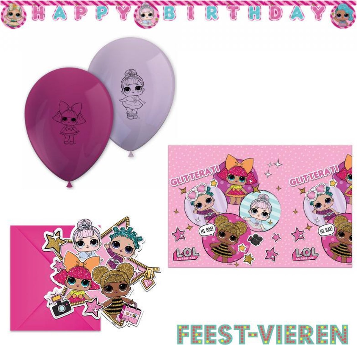 LOL Surprise verjaardag pakket uitnodigingen