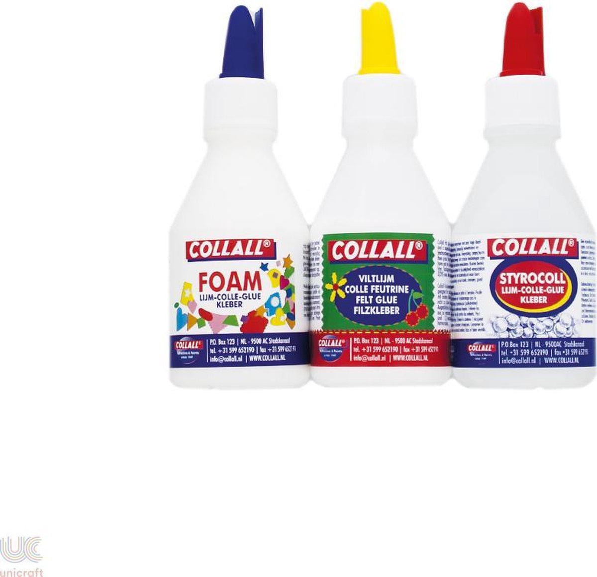 Collall - Set Foam lijm - Viltlijm- Styrocoll lijm - 100ml - 3 stuks
