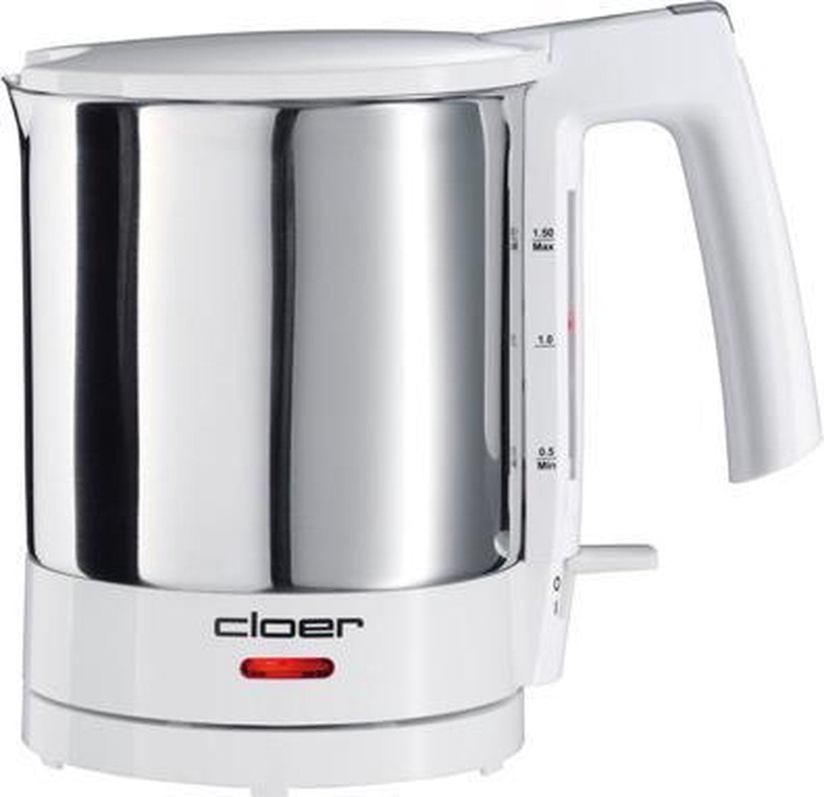 Cloer 4711 Waterkoker 1.5L 1800W RVS/Wit