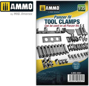 Mig - 1/ 35 Panzer Iv Tool Clamps (7/20) * - MIG8081 - modelbouwsets