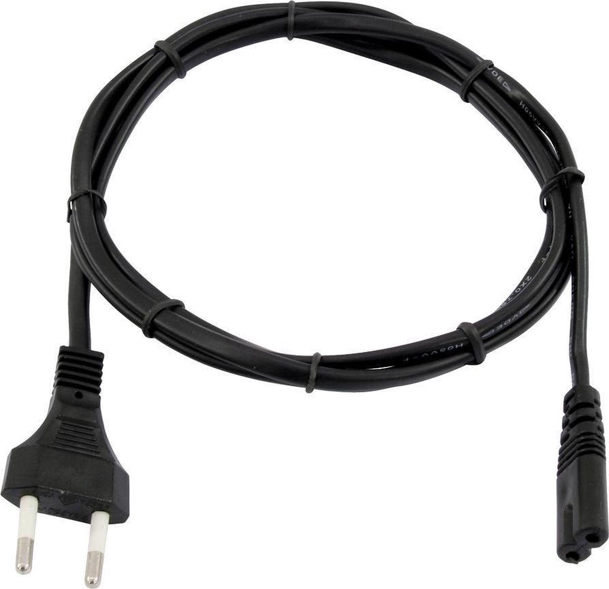 OMNITRONIC Stroomkabel - Apparaatsnoer - Voedingskabel - Euro kabel -  3m bk