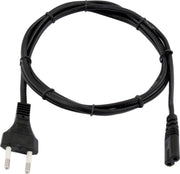 OMNITRONIC Stroomkabel - Apparaatsnoer - Voedingskabel - Euro kabel -  3m bk