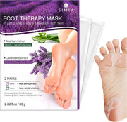 Simia™ 2-Step Exfoliërende & Hydraterende Pedicure Sokken - Voetmasker - Voetverzorging - Eelt - Eeltsokken - Lavendel & Aloë Vera