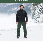 Cortazu Mountain Shell Broek Donker Groen | Heren warme outdoor wintersport broek waterdicht & winddicht.