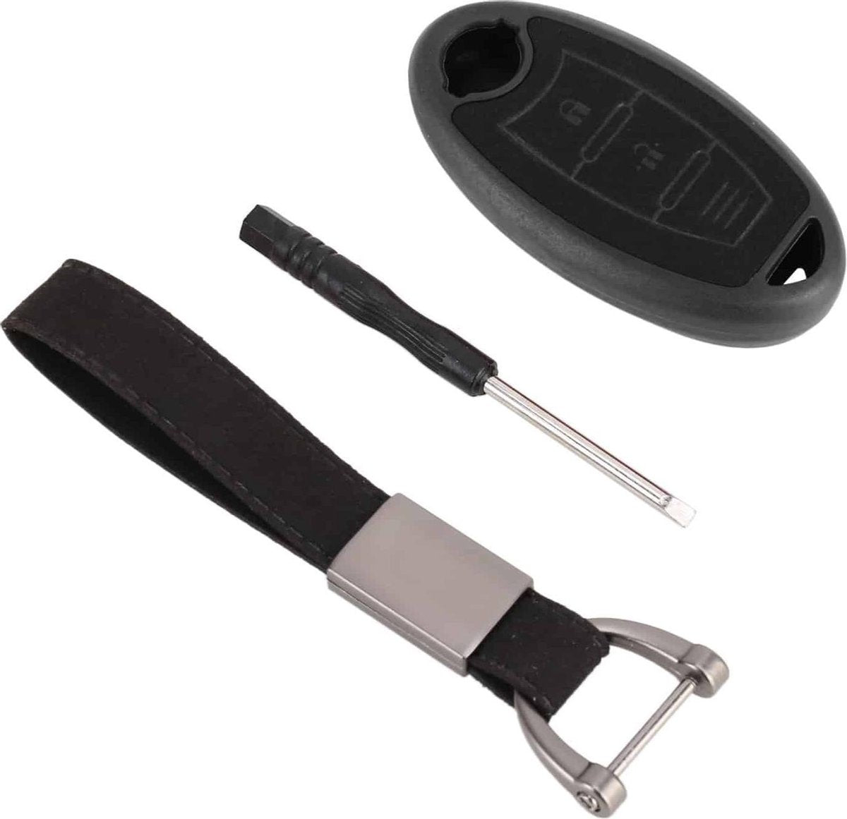 Auto Massaal Plastic Sleutel Beschermhoes Drie Knoppen A voor Nissan X-TRAIL / Teana / Qashqai / Sylphy / Tiida