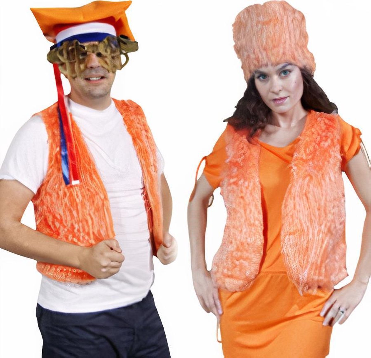 Verhaak Bontvestje Polyester Oranje One-size