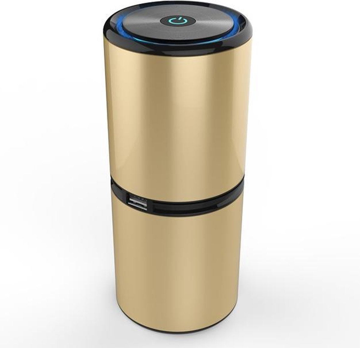 TechU™ Luchtreiniger L7 Draagbaar – Goud – Sterilizer met Negatieve ionen – Ultra Silent – tegen Schimmel