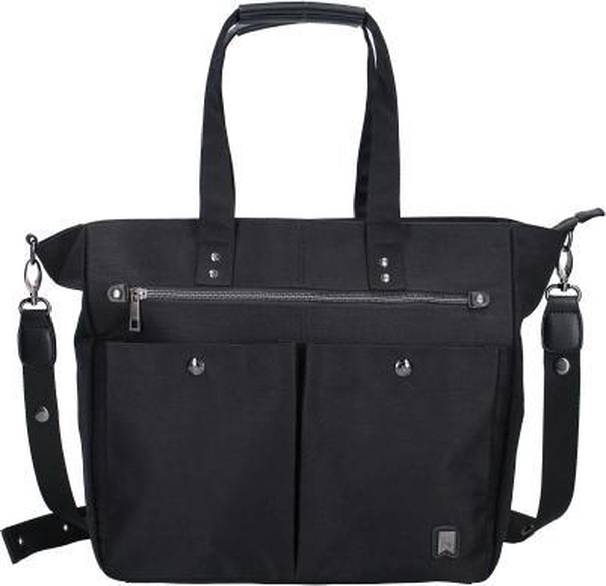 Kidzroom Casual Chic Luiertas - incl. isolerende flessenhouder en verschoningsmatje - Zwart