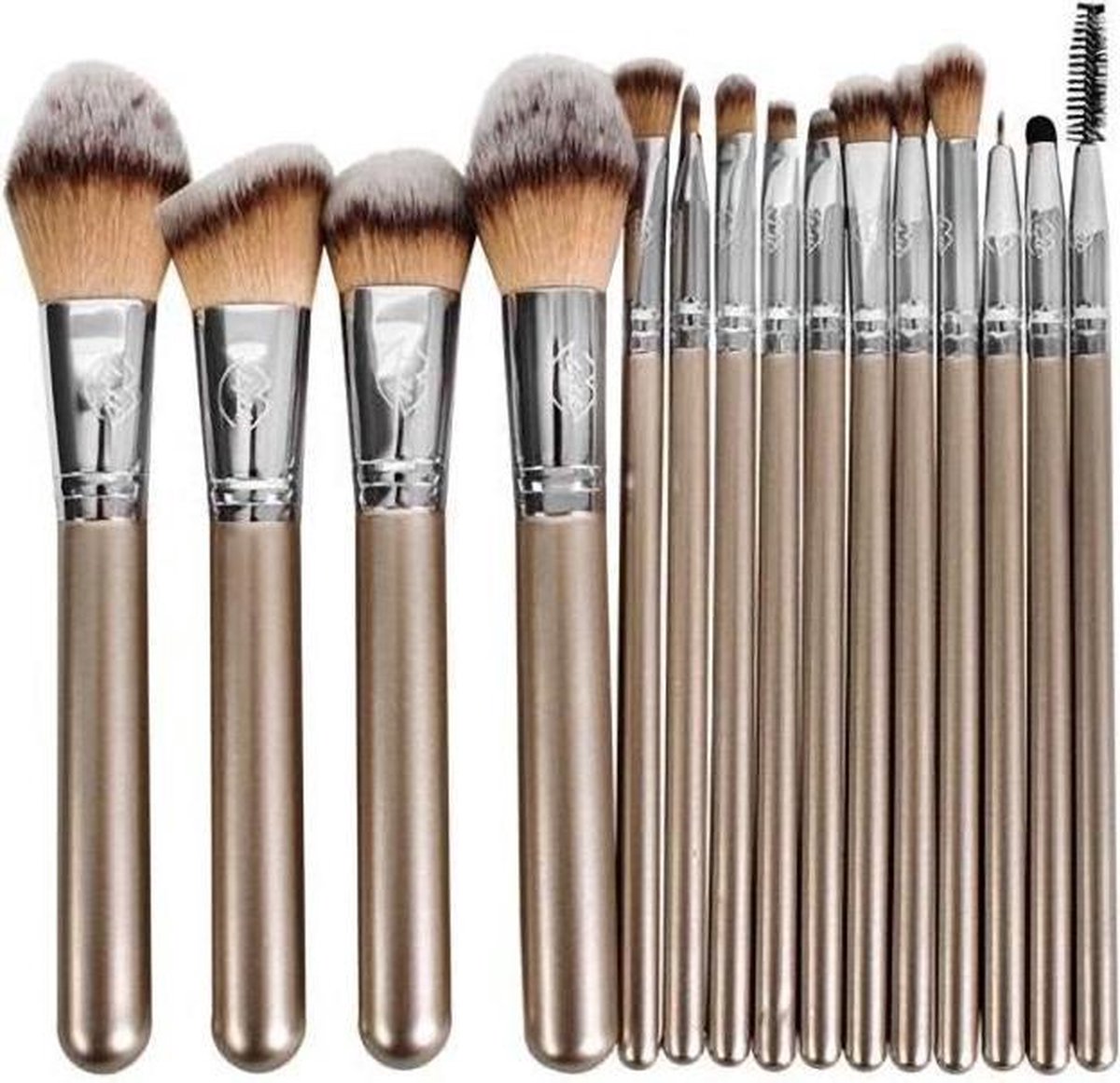 Beautylushh 15-Delige Make Up Kwasten Set #9640