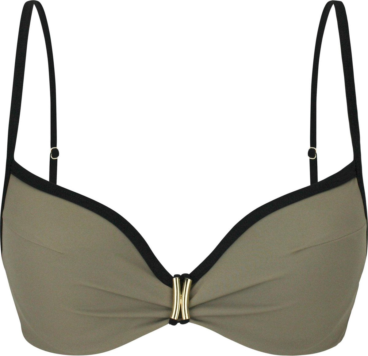 Sapph 12S Grace Padded Bikini Dames Taupe Grey-90E