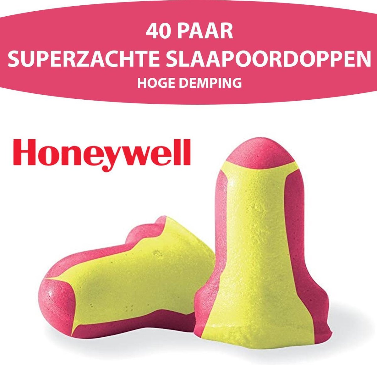 40 paar SUPERZACHTE Slaapoordopjes - Honeywell Laser Lite hoge demping - SNR 35 dB