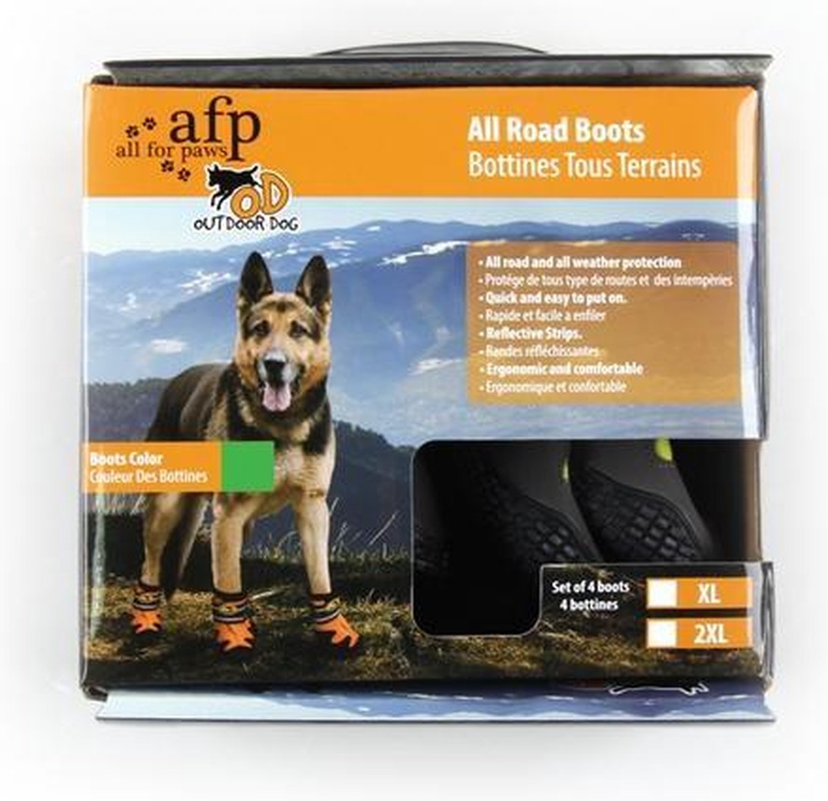 RelaxPets - All Road Boots - Hondenschoenen - Antislip - Beschermd de voetzolen - L