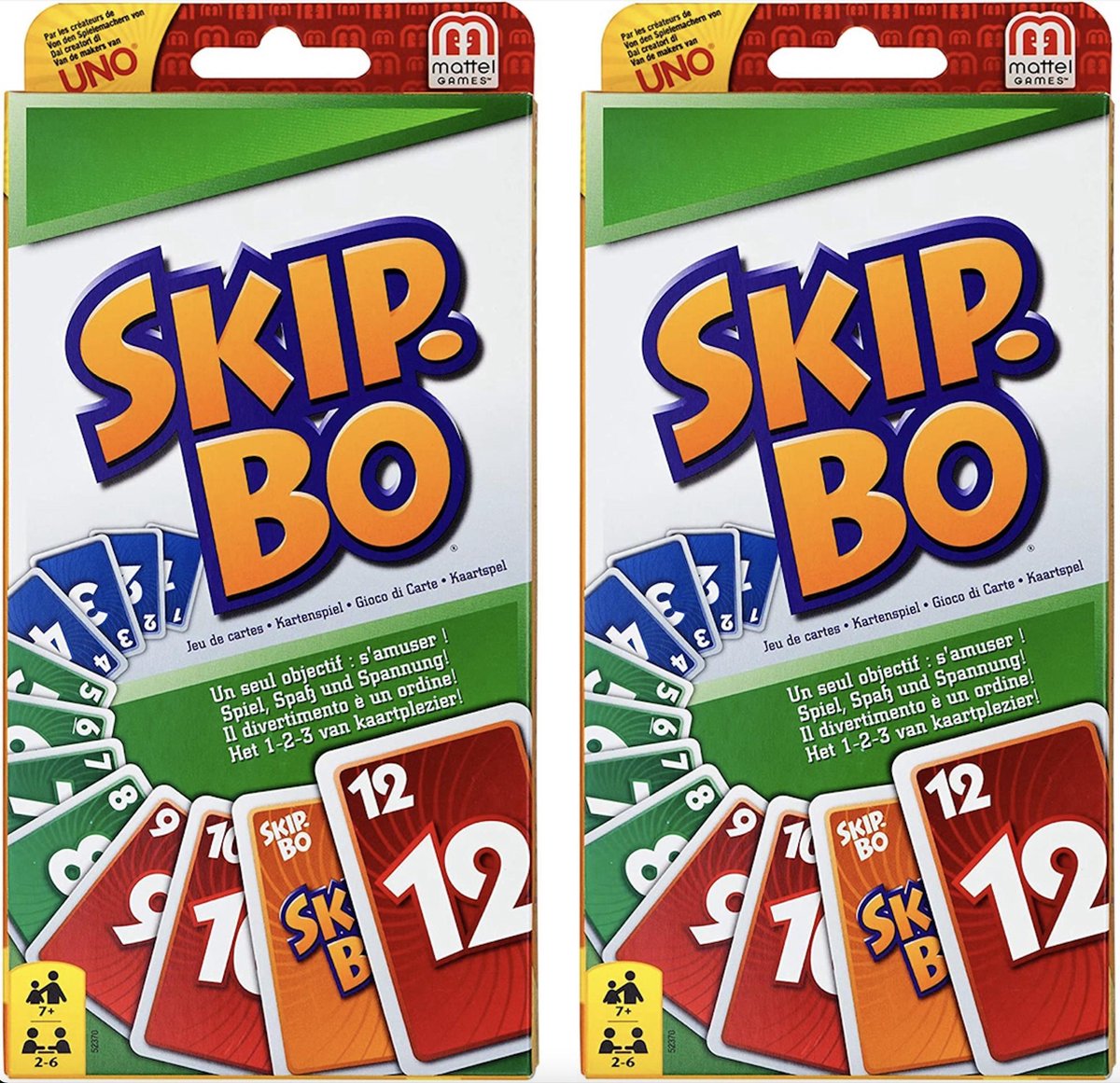 2 x pack  Skip Bo Kaartspel - Het Spannende Kaartspel voor de hele Familie