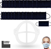 Bracket + 20 zwarte wegwerp mondkapjes - Innermask - Binnenmasker - GEAR3000®