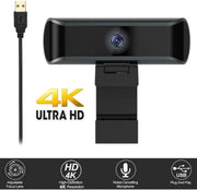 Webcam voor pc - 4k Ultra HD - 6 megapixels - USB - Met Microfoon en scherp beeld