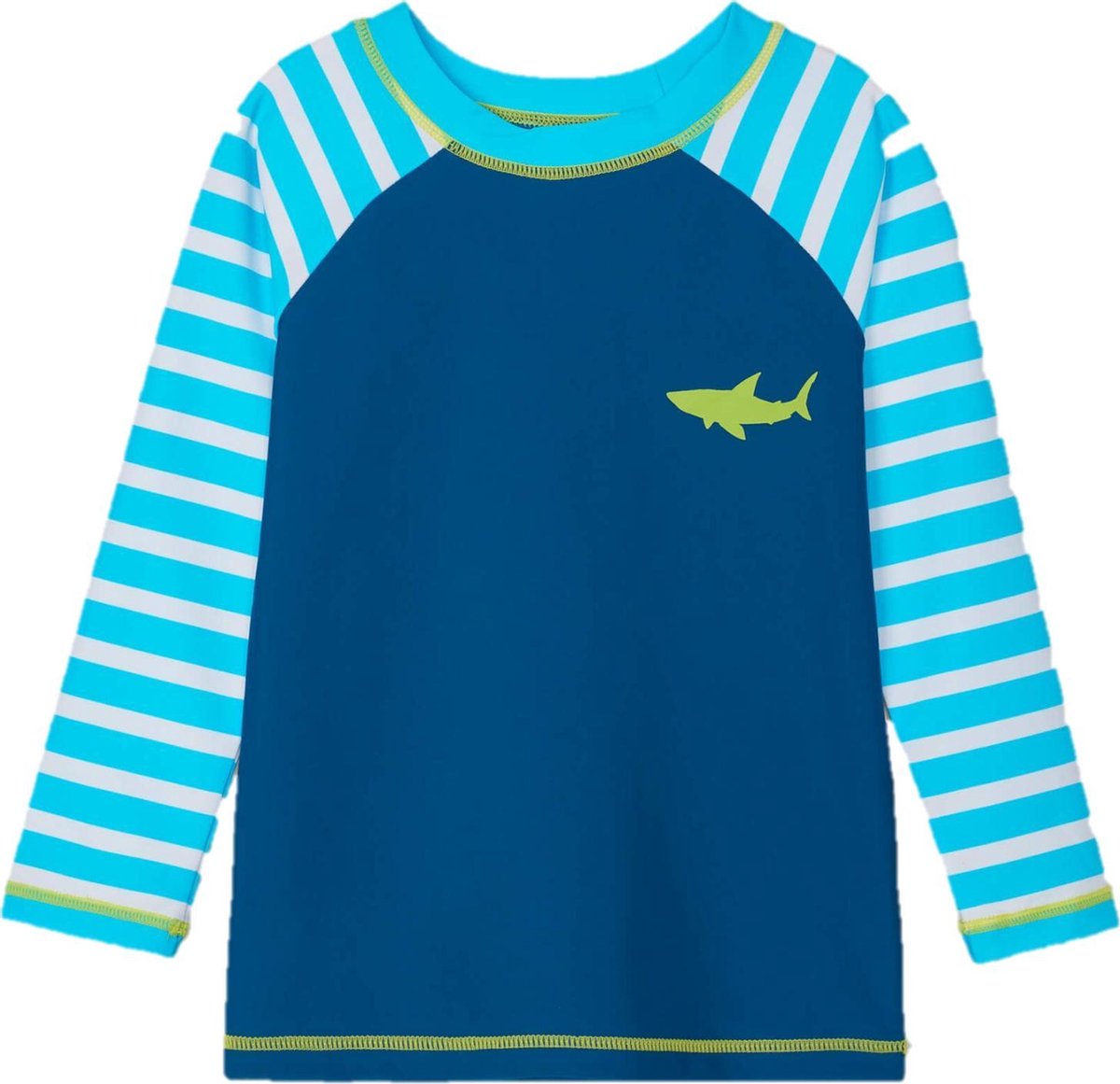 Hatley Jongens UV Zwem Tshirt White Sharks - 128