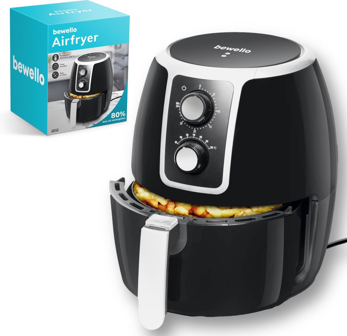 Bewello® - Airfryer XL - 3.7L - 1500W