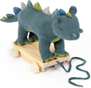 Smallstuff Trekdier Draak Gebreid 40 Cm Groen