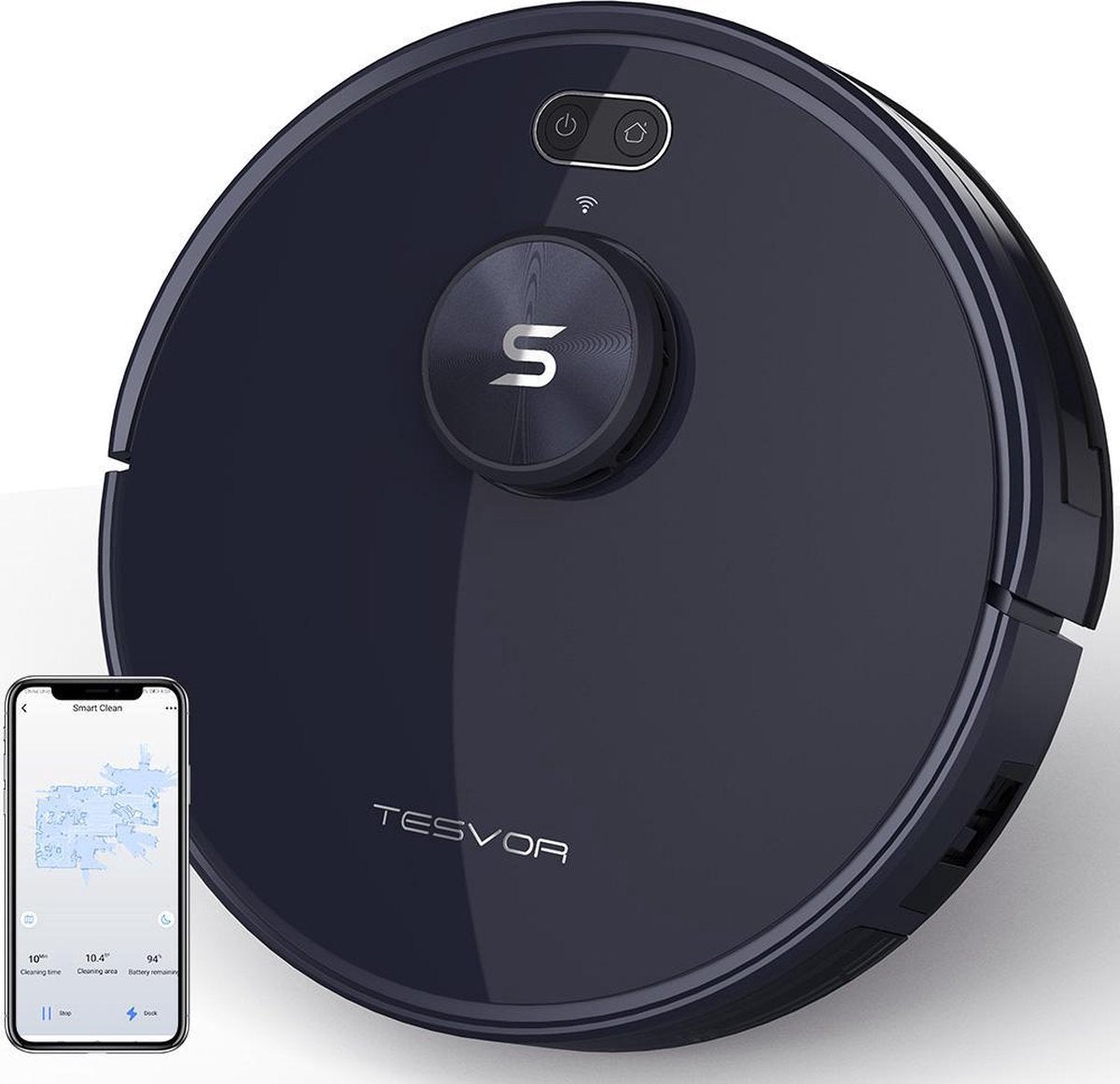 Tesvor S6 Robotstuiger - 2700 PA zuigkracht | met Lasernavigatie en Dweilfunctie