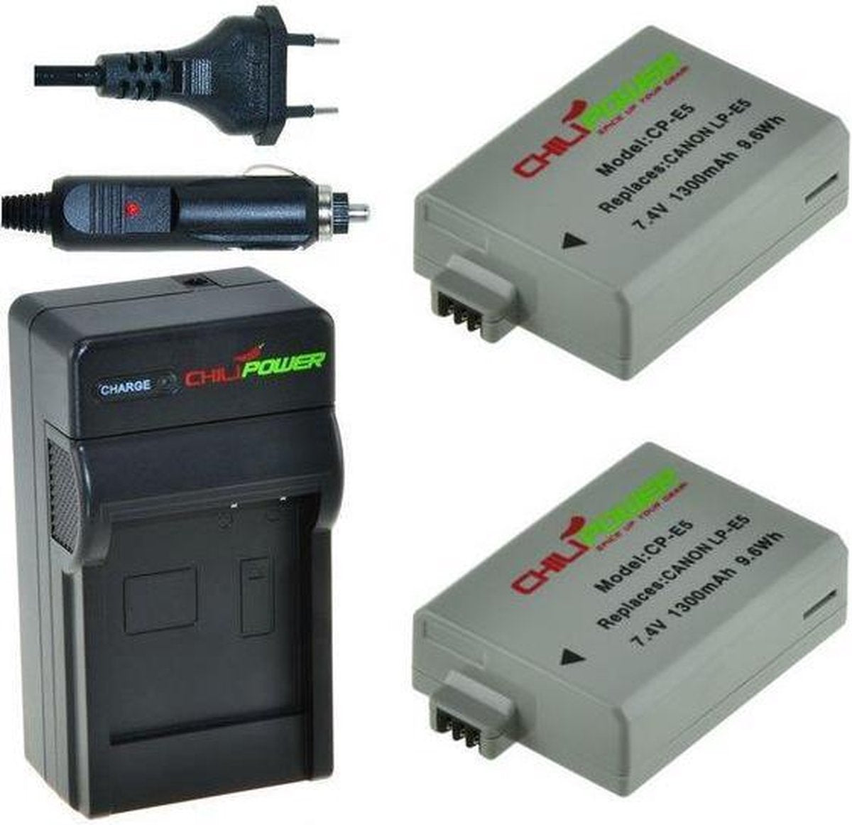 ChiliPower LP-E5 Canon Kit - Camera Batterij Set