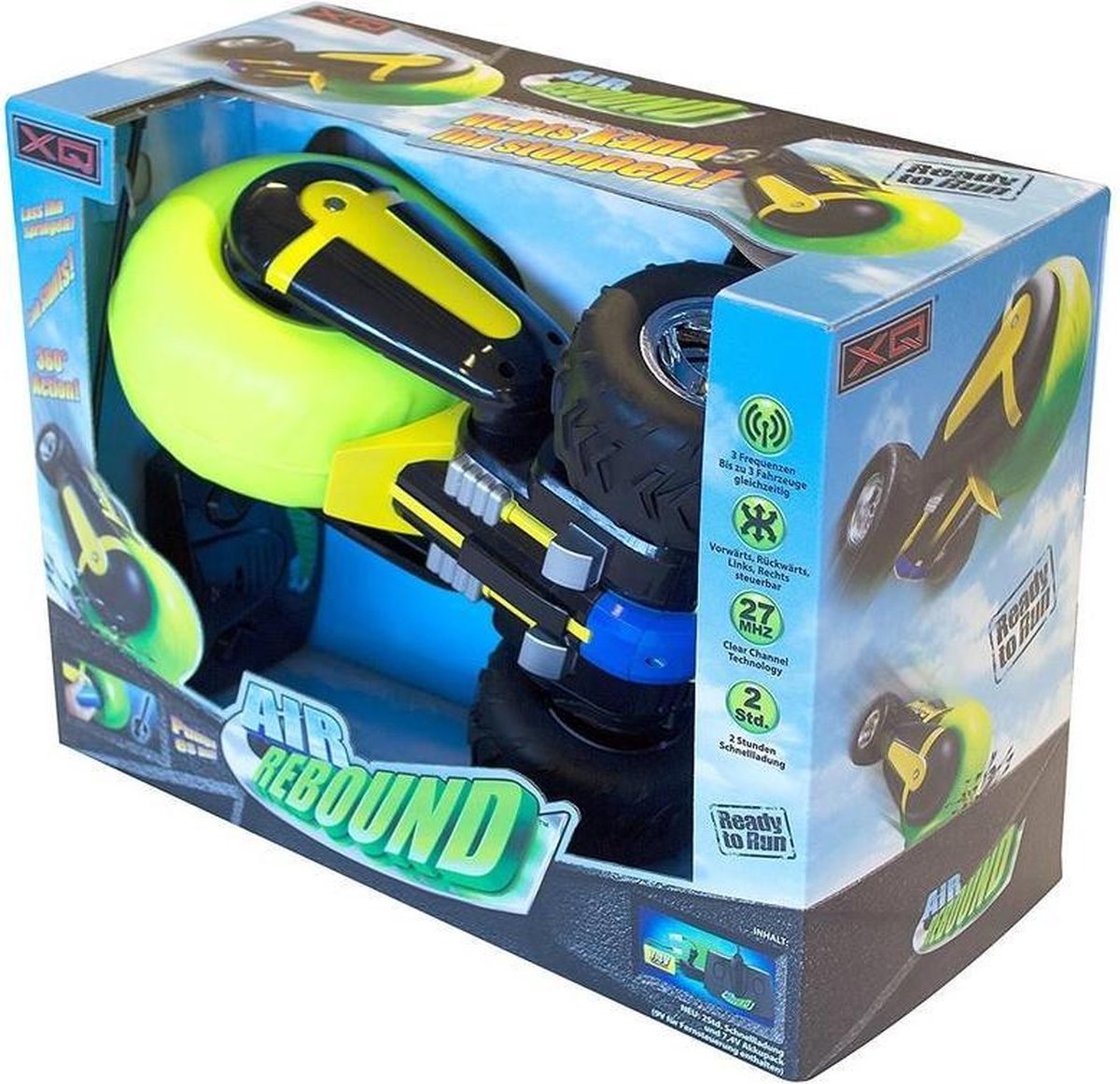 XQ Air Rebound RC - afstand bestuurbare stunt voertuig 30cm - excl. bandenpomp