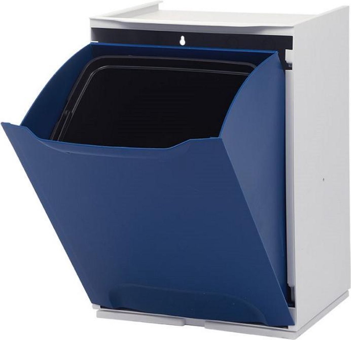 Duett - Afvalbak voor Recycling - Vrijstaand - Stapelbaar - Wandmontage - Blauw