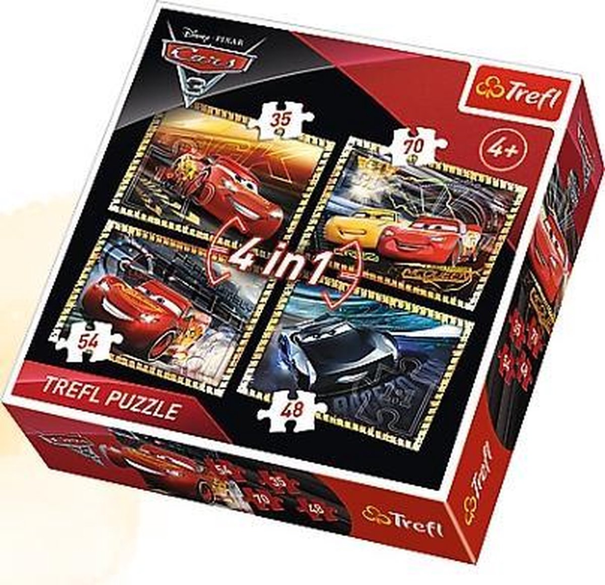 4 in 1 - Cars 3 Puzzel