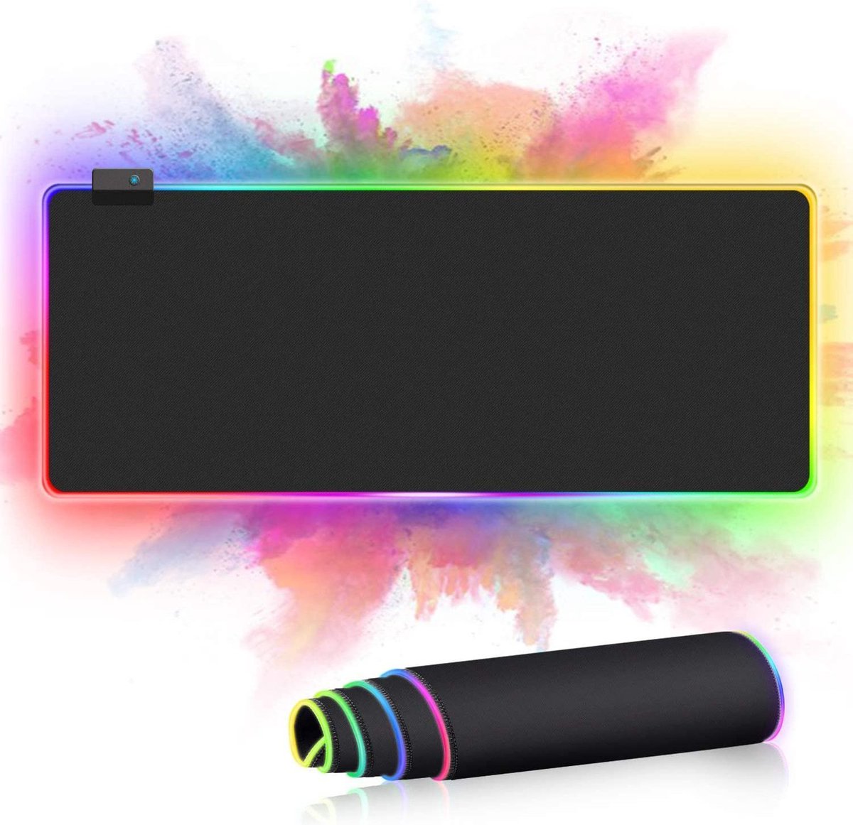 Gaming Muismat | LED Verlichting | RGB | Extra Groot | 80 x 30 CM | Antislip