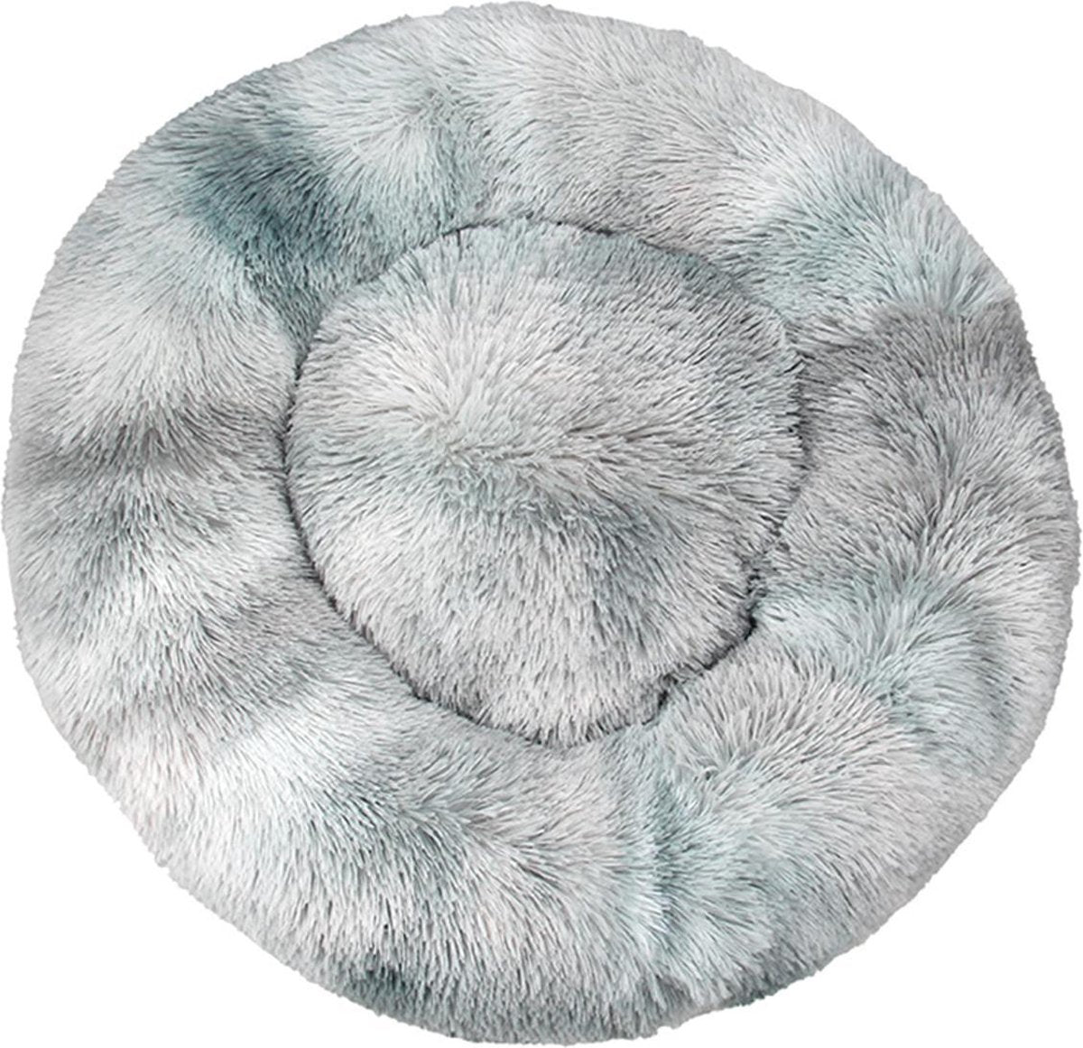 BEESSIES® donut hondenmand/hondenkussen 100 cm - Grijs blauw tie dye - huisdierbed  hondenbed - hond kussen mand