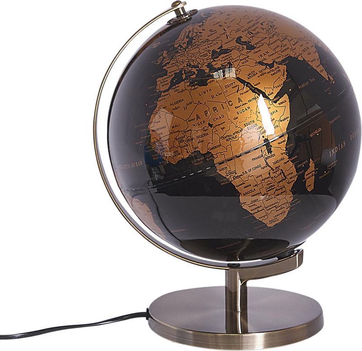 Beliani MAGELLAN - Globe - zwart - synthetisch materiaal