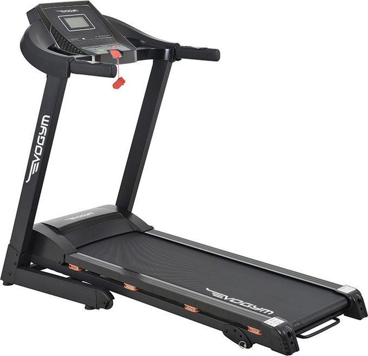 Luxe Loopband inklapbaar - hartslagfunctie - hardloopband - Loopband fitness - Met Bluetooth Speakers - USB oplader - Schokdempers - Verstelbare hellingshoek - PVC loopband - 14.8km/h - Inklapbaar - Evogym R-80s -Nu tijdelijk met gratis bescherm mat