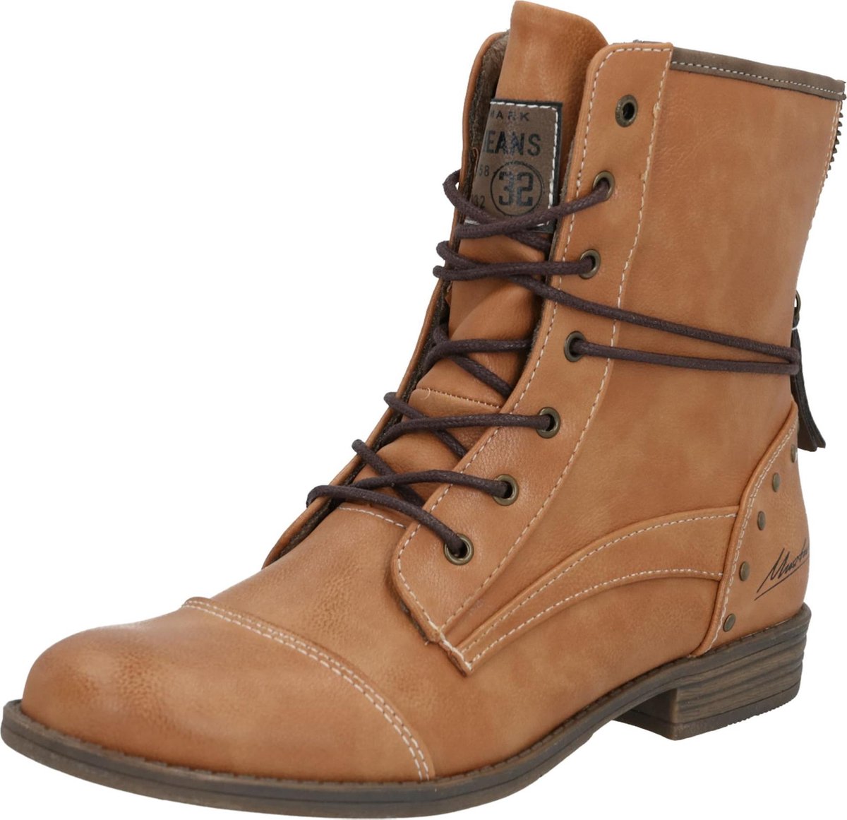 Mustang veterlaarsjes Cognac-37